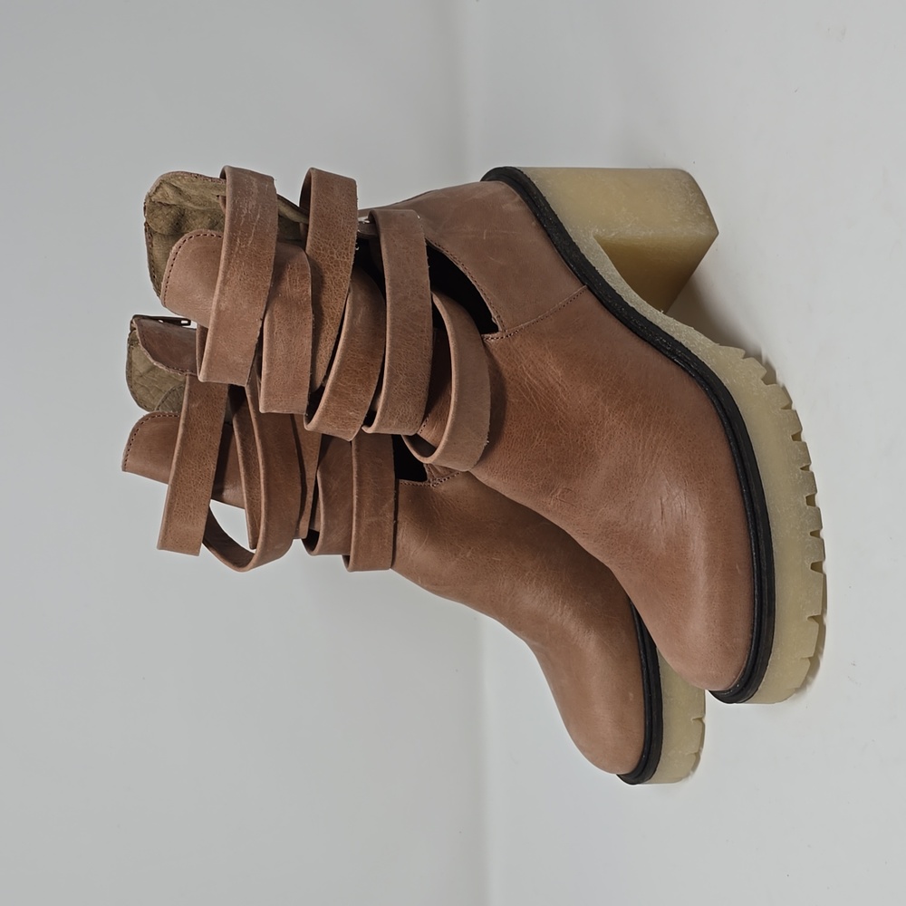 Free People Jesse Cutout Boot English Tan Color Booties